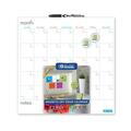 Bazic Products Bazic 14in x 14in Magnetic Dry Erase Calendar Tile Pack of 12 6041